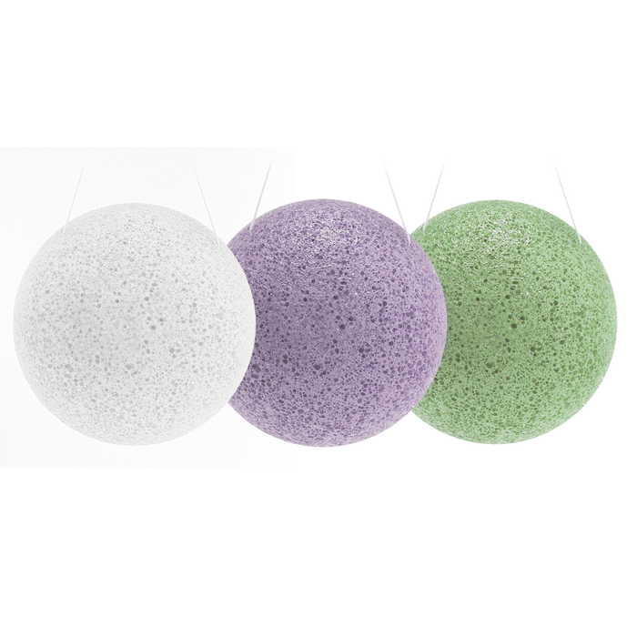 Tea Infused Konjac Sponges Bundle of 3 Sponges