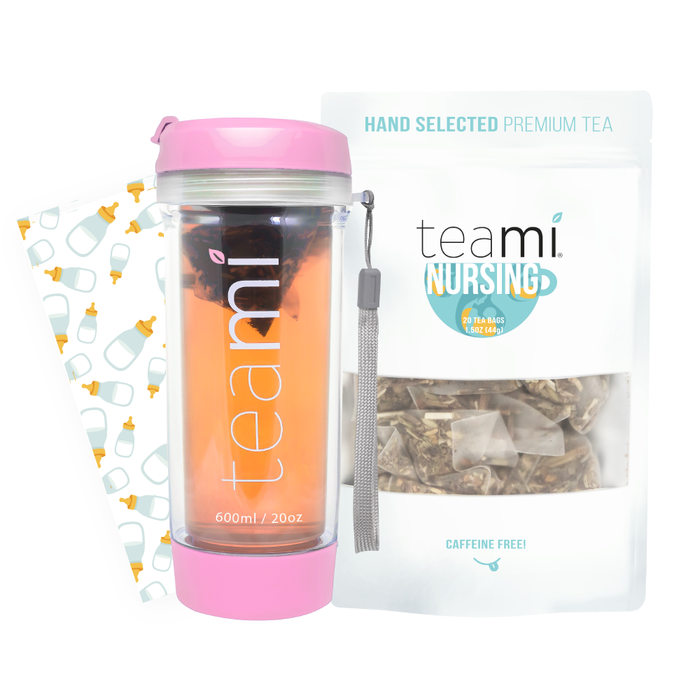 Teami Nursing Mama Kit with Baby Pink Tea Tumbler