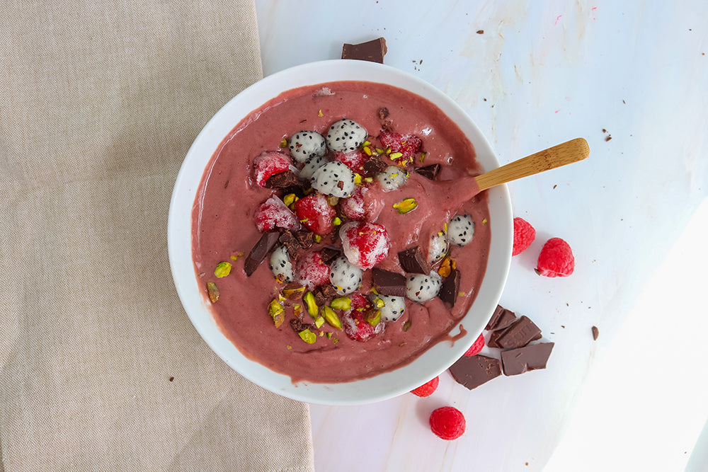 Choco Raspberry Smoothie Bowl Teami