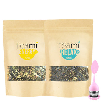 Energy & Relax Tea Pack with a Tea Infuser