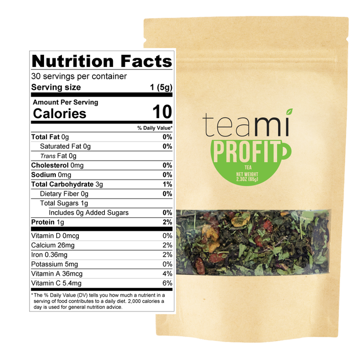 Teami Profit Tea Nutrition Facts