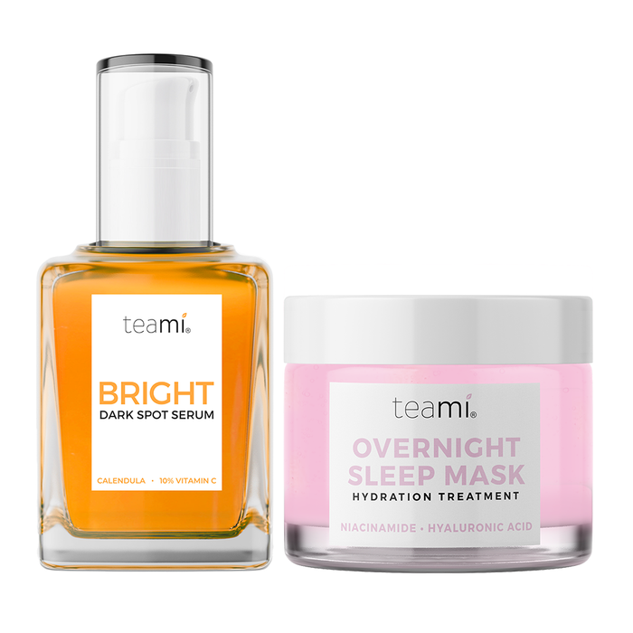 Bright, Dark Spot Serum & Overnight Sleep Mask