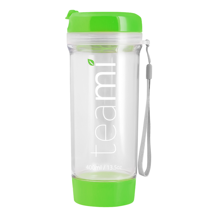 Tea Tumbler - 13.5 oz, Green, BPA Free Plastic