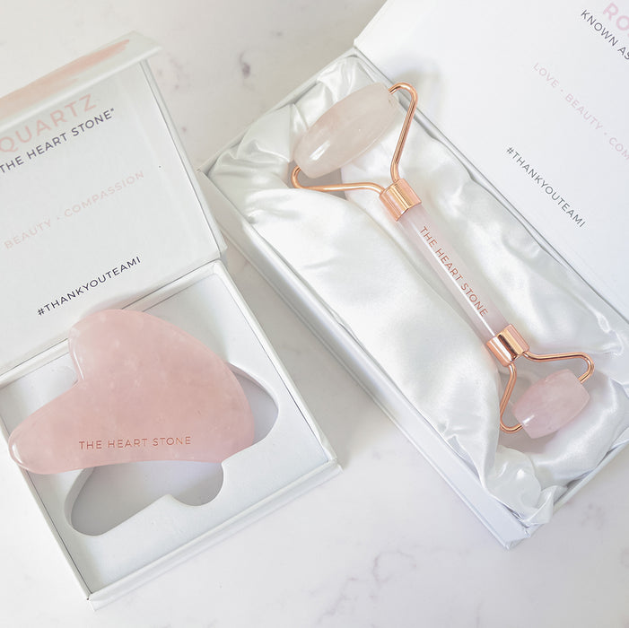 Gua Sha Facial Lifting Tool, Rose Quartz