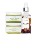 Teami Love Your Skin Kit with Green Tea Detox Mask, Green Tea Facial Scrub, and Glow Facial Oil