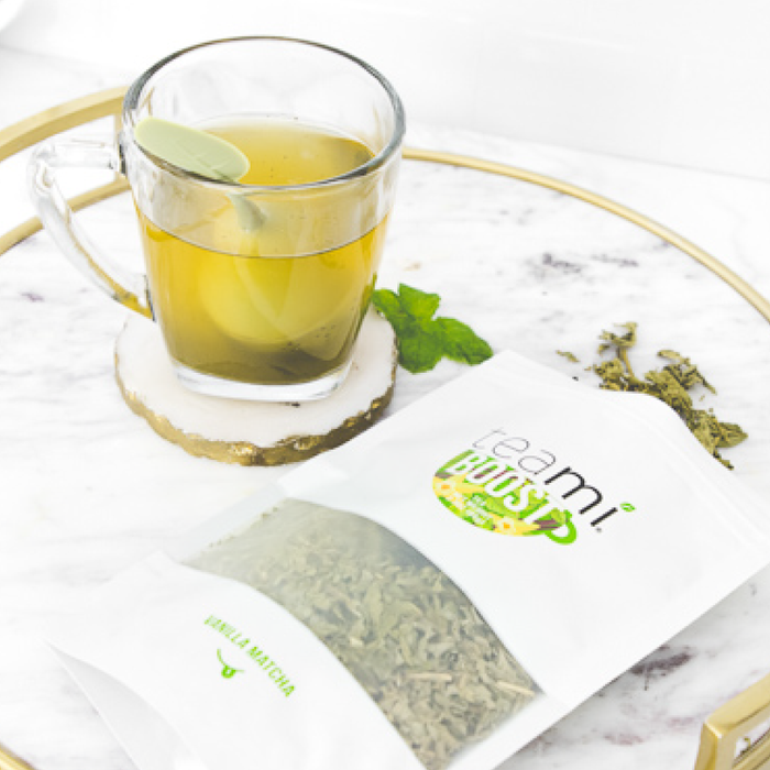 A cup of Teami Blends Boost Tea