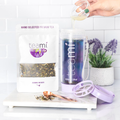 Teami Blends Butterfly Tea in a lavender tea tumbler