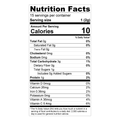 Teami Alive Tea Blend nutrition facts