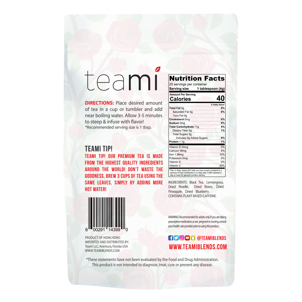 Teami Bloom Tea Blend, Hand Selected Premium Tea