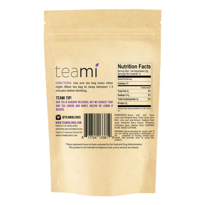 Teami Colon Cleanse Tea Blend back