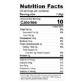 Teami Energy Tea Blend nutrition facts