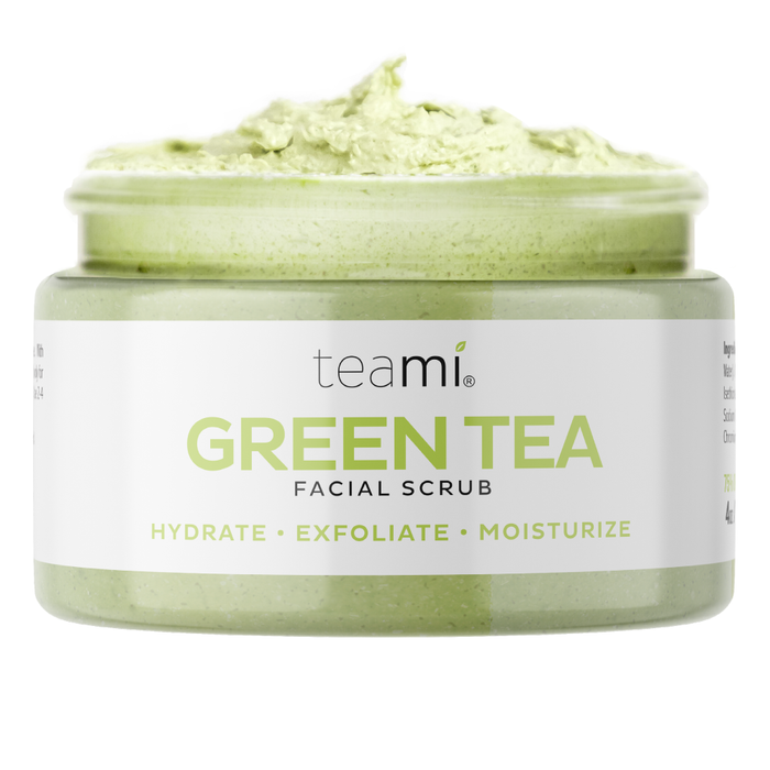 Teami Green Tea Facial Scrub open