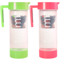 Teami Pink & Green Lifestyle Pitchers with Fruit Infused Wated