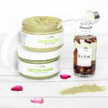 Teami Love Your Skin Kit with Green Tea Detox Mask, Green Tea Facial Scrub, and Glow Facial Oil