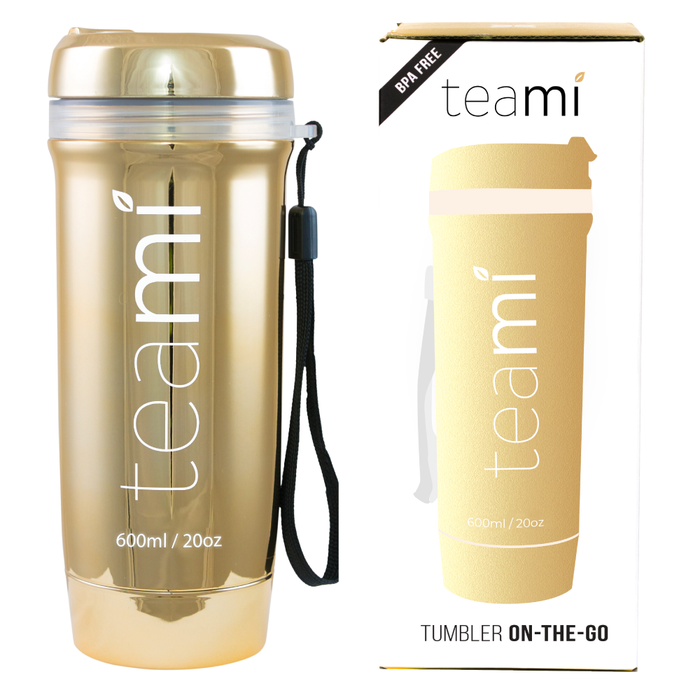 Teami Tea Tumbler Luxe Edition Rose Gold with box