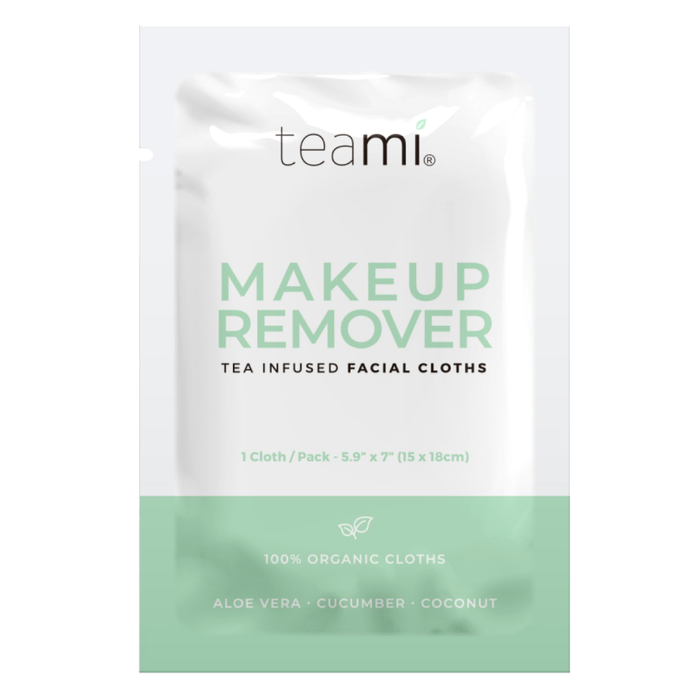 Teami Organic Makeup Remover Cloths single whipe