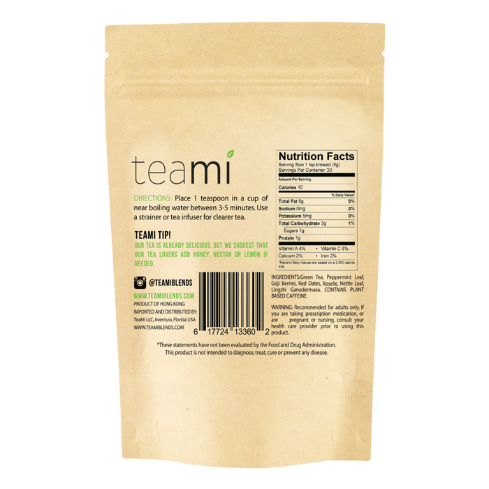 Teami Profit Tea Blend back