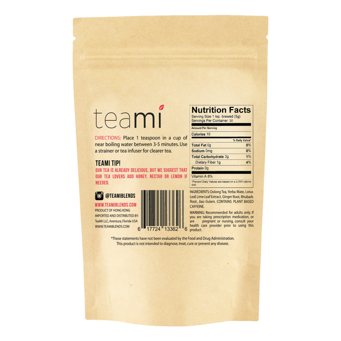 Teami Skinny Tea Blend back