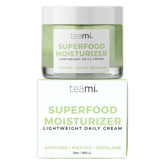 Teami Superfood Moisturizer, Lightweight Daily Cream with box